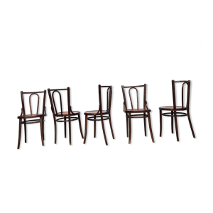 Série de 5 chaises bistrot