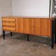 Vintage sideboard, walnut veneer