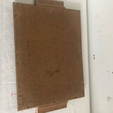 Scandinavian wooden tray with signed watercolor