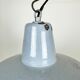 Industrial grey enamel factory pendant lamp, 1960s