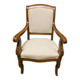 Fauteuil à crosses époque restauration
