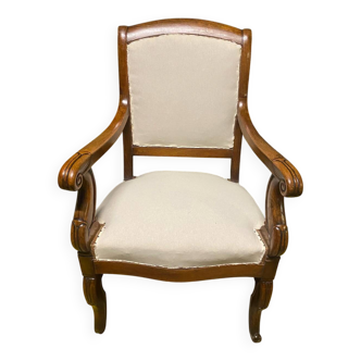Fauteuil à crosses époque restauration