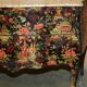 Antique Chinoiserie Commode Hand-Painted with Marble Top