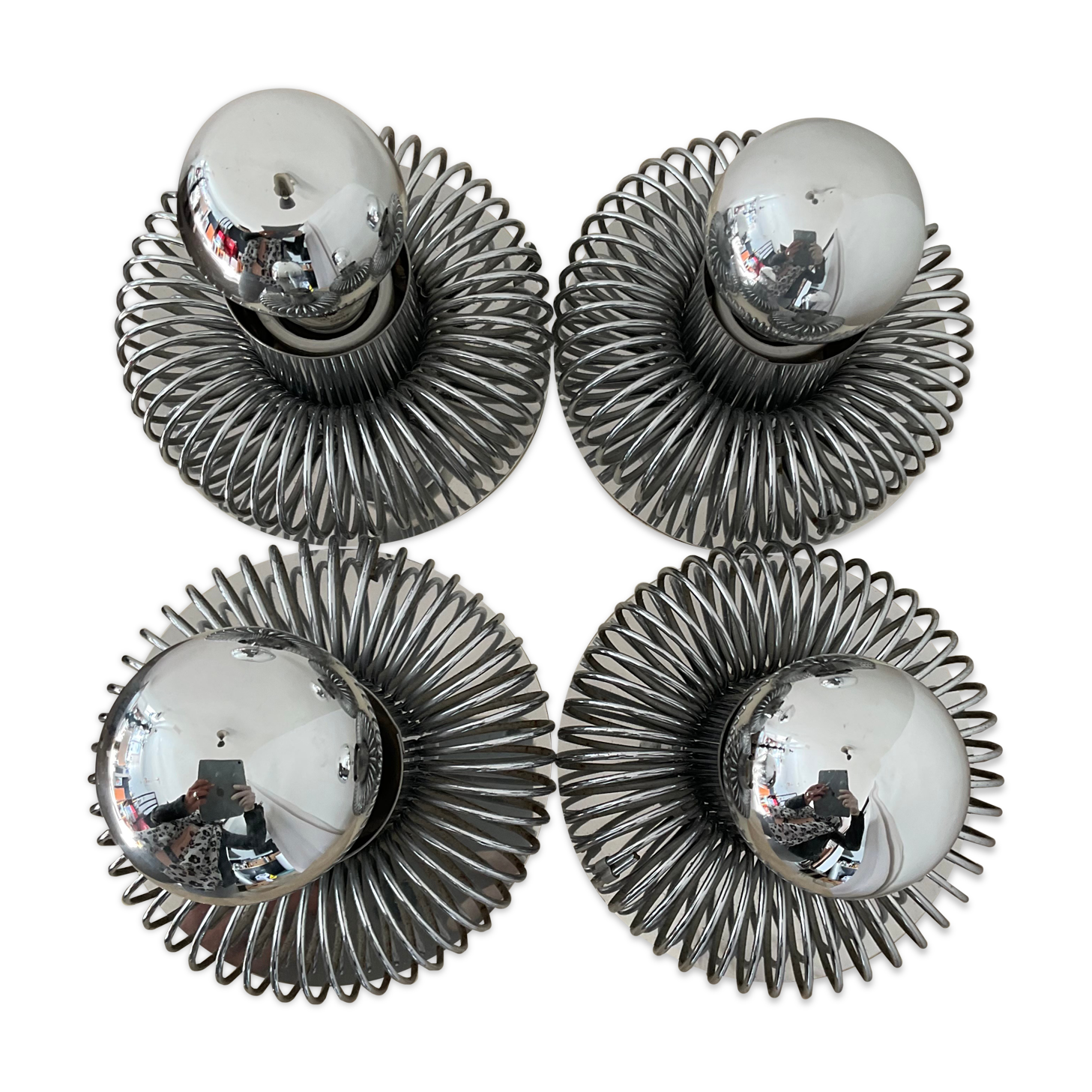 Wall lamp Spring Andréa Lazzari 60s