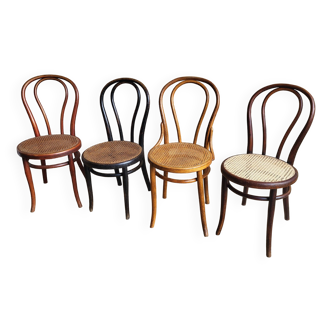 4 chaises Bistrot Thonet / Fischel N° 18