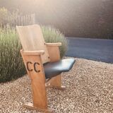 1920 cinema chair made of wood and skai