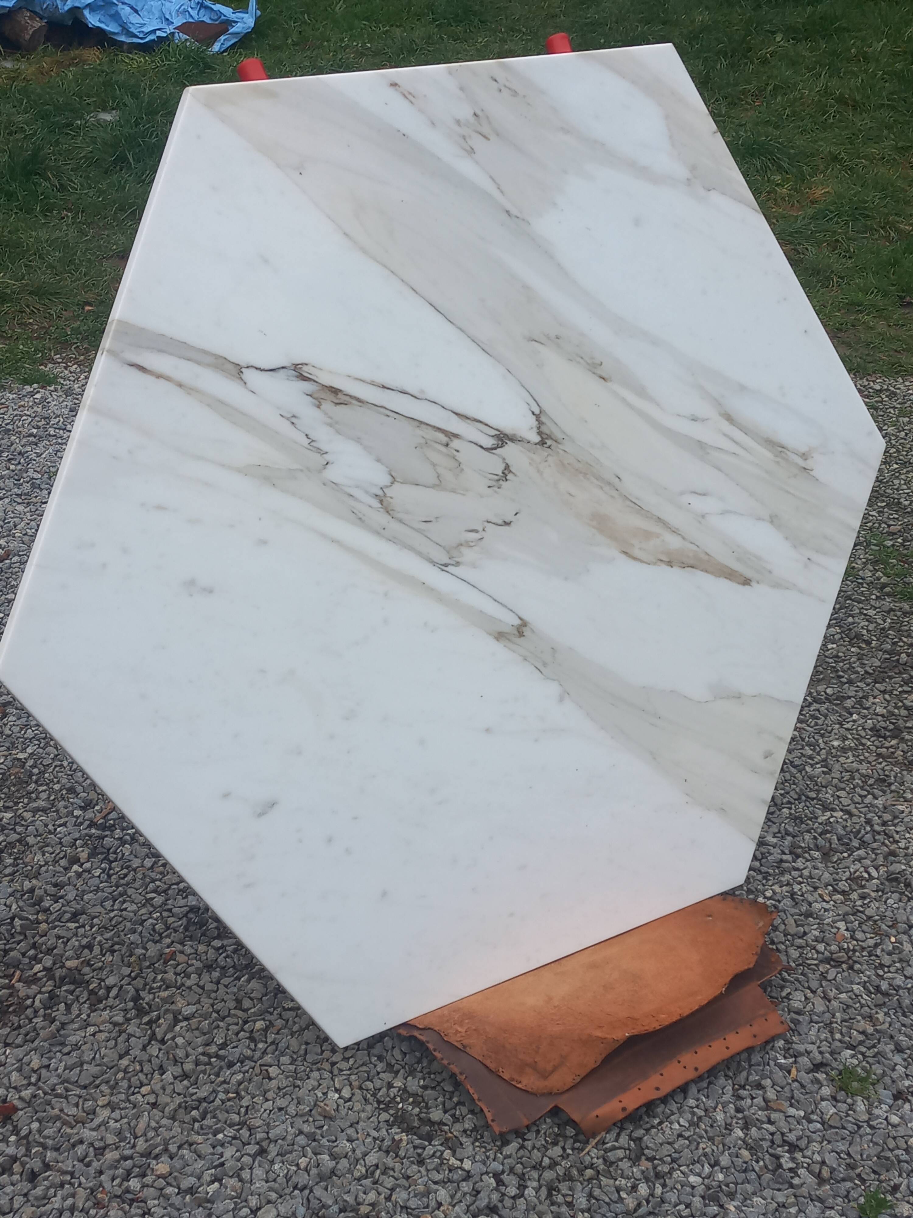 Table design en marbre des années 70