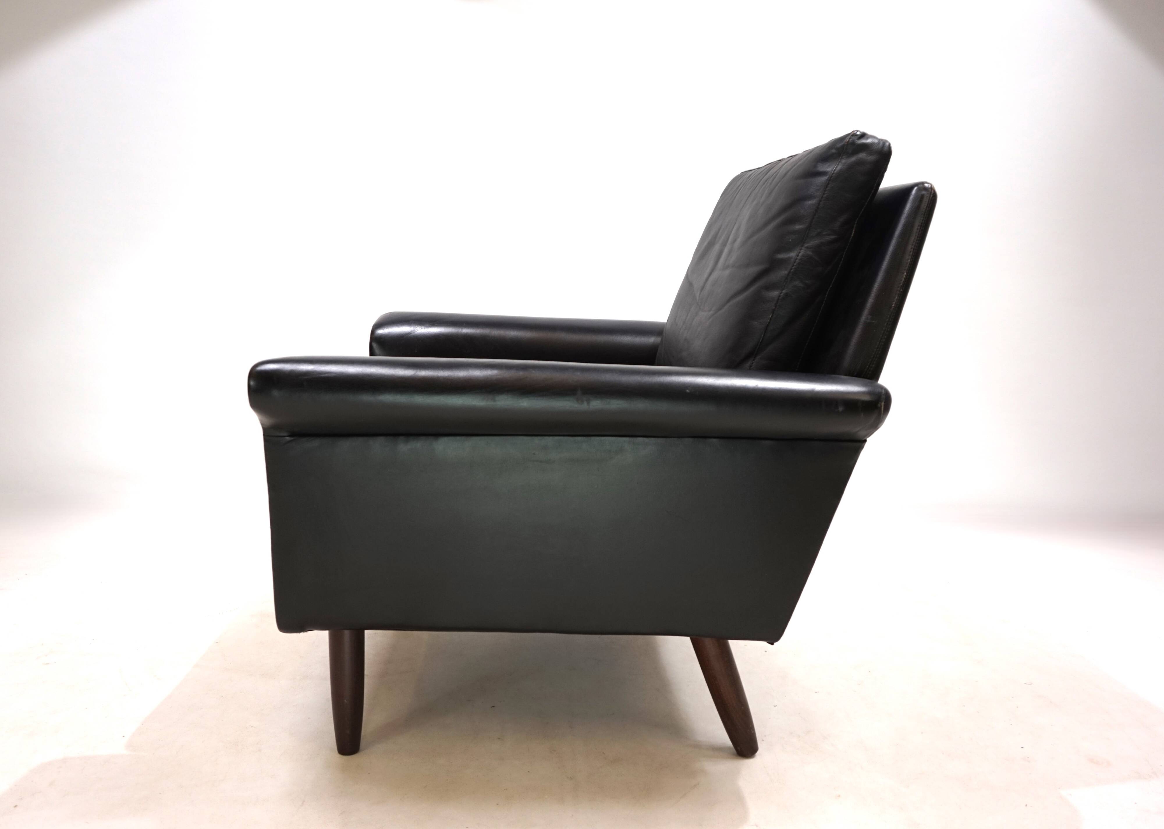 Gustav Thams leather lounge chair, 1960