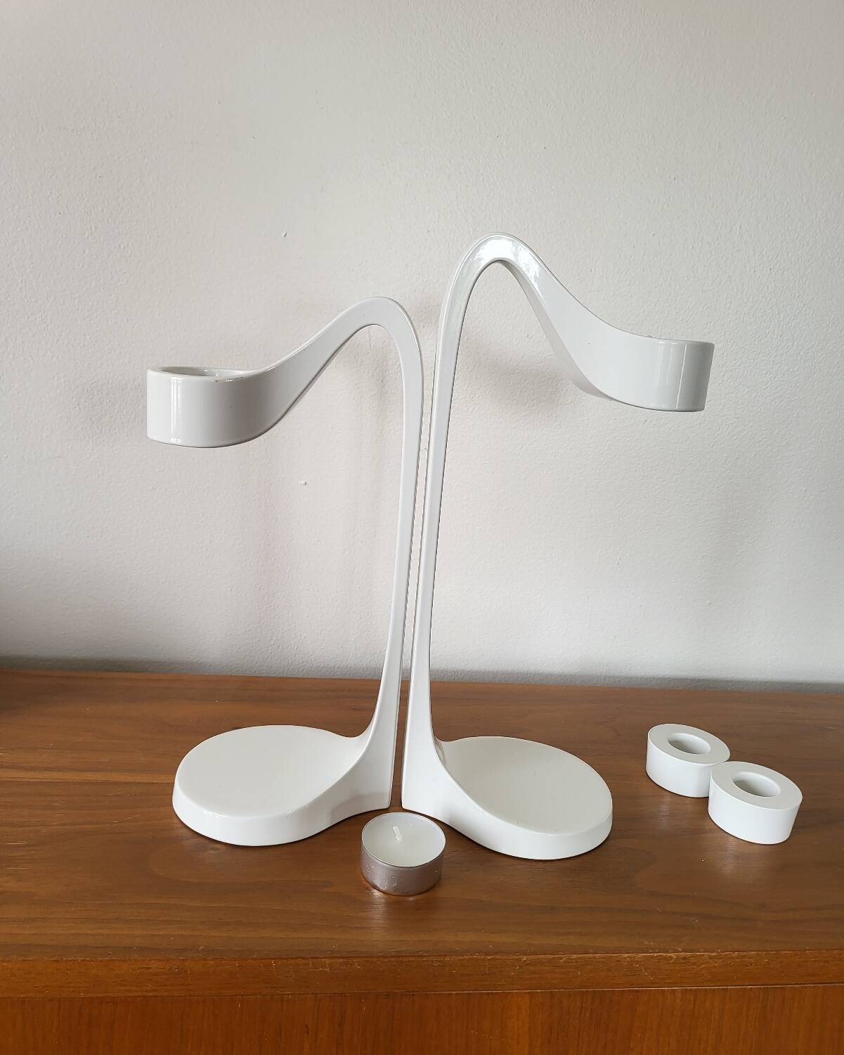 Pair of IKEA design candlesticks 90 Monika Mulder