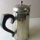 Old metal and wood pourer/coffee maker, vintage