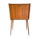 Scandinavian writing basket in wood 1960