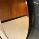 Vintage smoked glass mirror from around 1970.