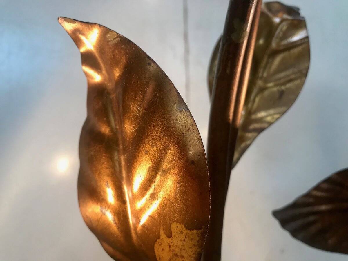 Gilded metal Florentine table or floor lamp by Hans Kögl, 1960s