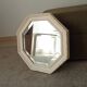 Miroir vintage octogonale biseauté style shabby chic