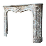 Regency Fireplace in Grey Ardennes Marble, 18th Century