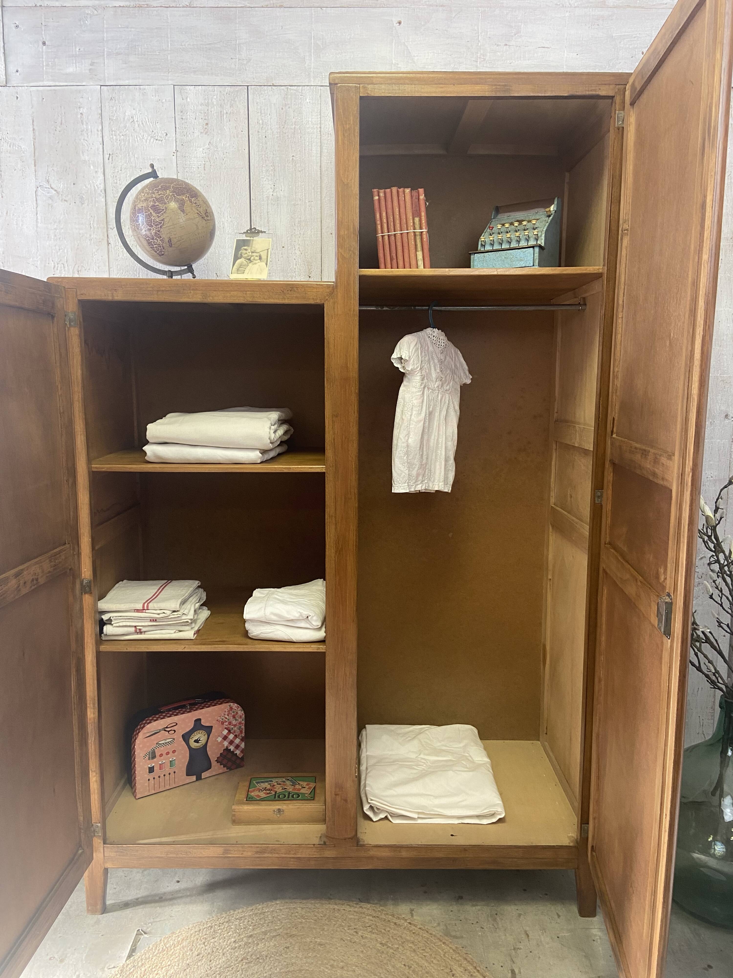 Vintage asymmetrical wardrobe