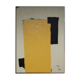 Abstract painting yellow acrylic "Soft harmony" 60x50cm