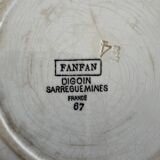 Assiette plate Fanfan de Digoin Sarreguemines