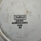 Fanfan dinner plate from Digoin Sarreguemines