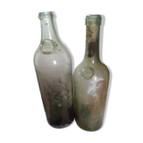 Old bottles with seal