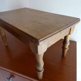 Old brutalist wood stool