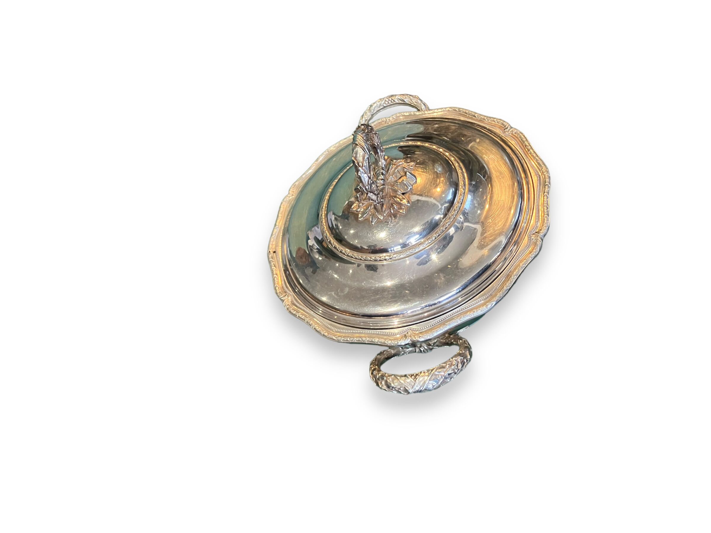 Solid silver vegetable tree Louis XVI style