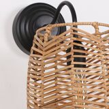 Rattan Sconces, Wall Lighting, Bedroom Lighting,Wicker Light
