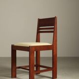 Set of 4 Dutch Hague School oak dining chairs, 1925-1935