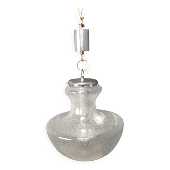 Vintage murano glass pendant light by Mazzega, 1960s