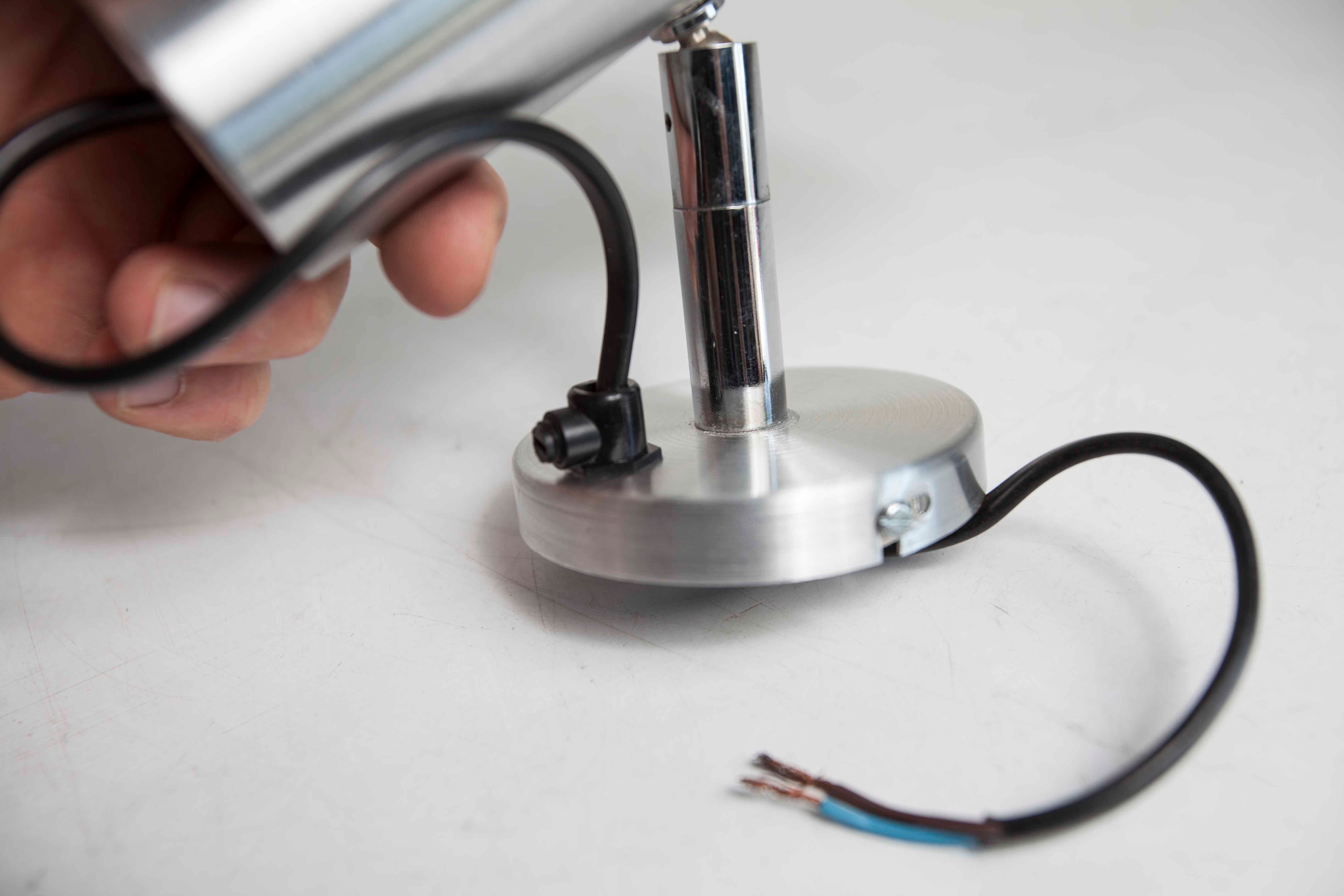 Pair of wall lamps SCE 1970 aluminium ref 2312