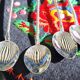 Lot of 6 vintage teaspoons with stones.