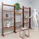 Mid century teak shelves bookcase 1960s