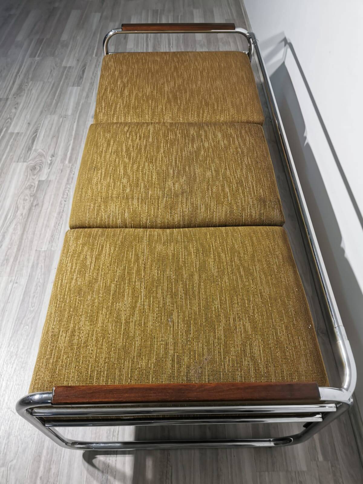 Bauhaus Chrome Sofa by Robert Slezak for Slezak Factories, 1930s