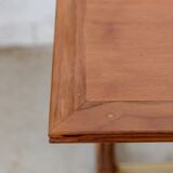 Curved wood bistro table