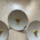 Green and white enamelled sheet metal suspension