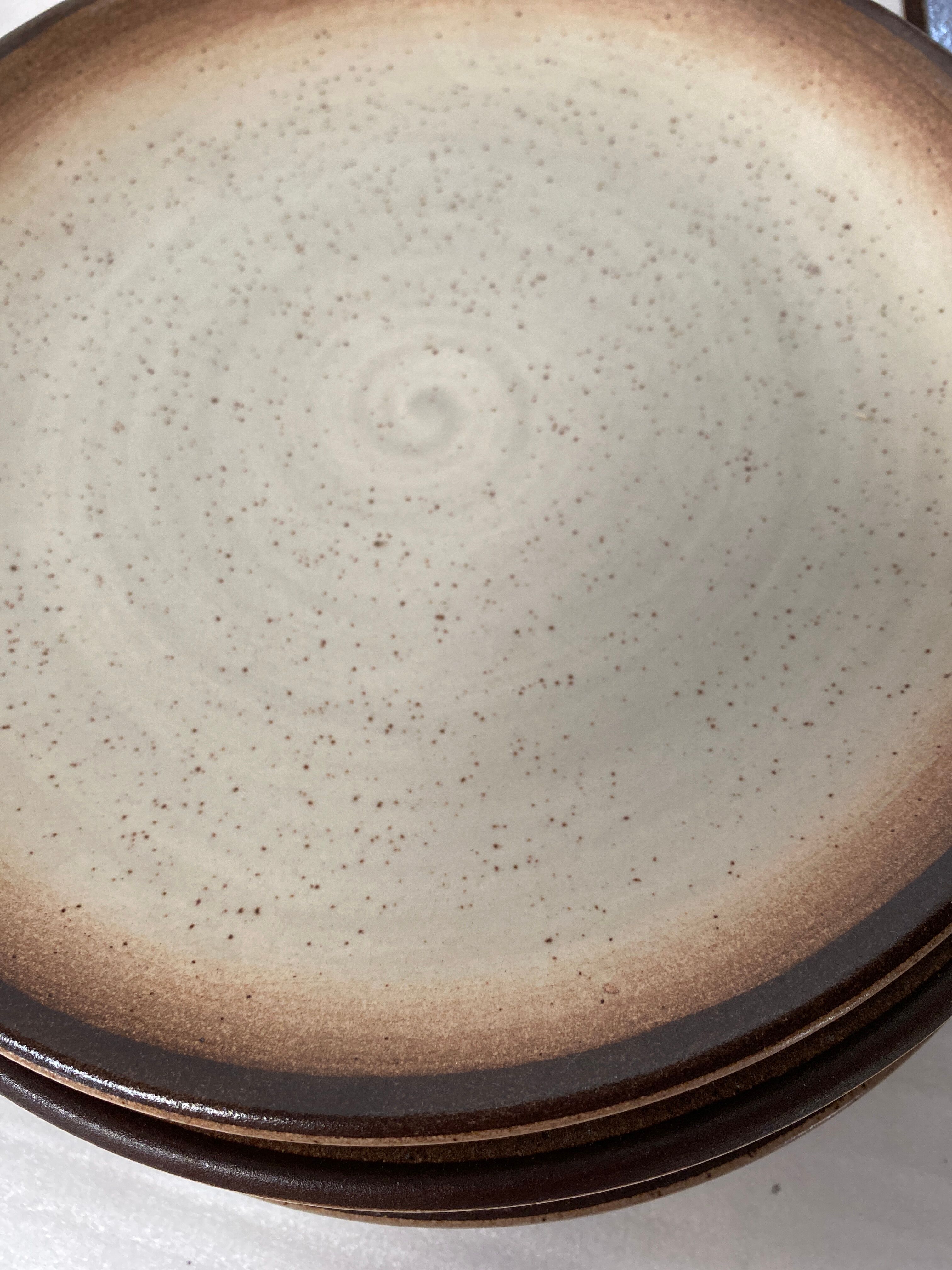 Set of 10 vintage sandstone plates Saint Amand