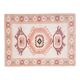 1970s Turkish Oushak Handmade Wool Cotton Pink Area Rug 183x244