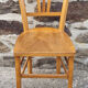 6 Luterma bistro chairs, blond wood, vintage, 50s
