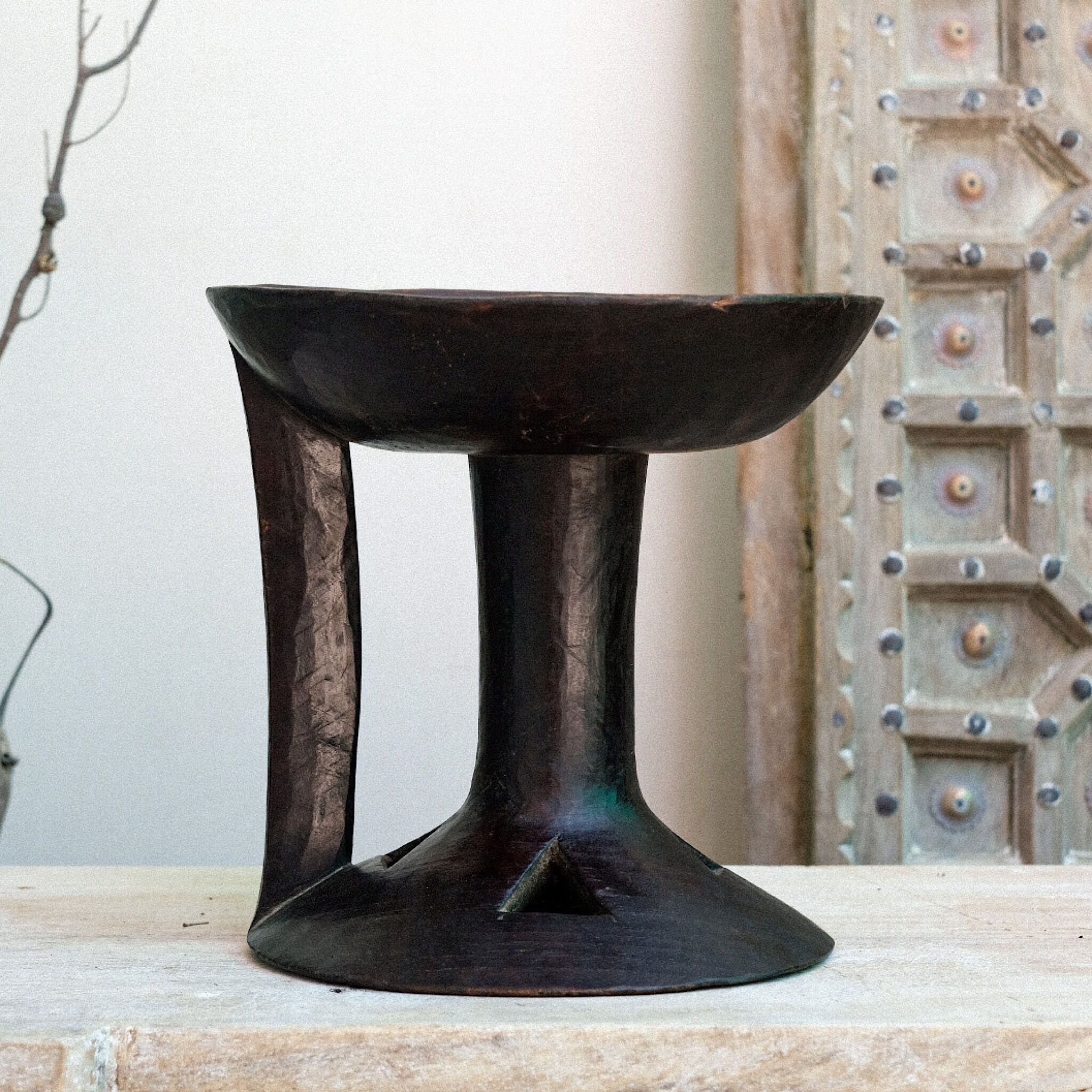 Plat Sur Pied Art Déco – Assiette Douche Plaquée Argent – France 1920-1949