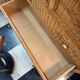 Commode en rotin vintage 1970