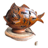 Ceramic fish lamp