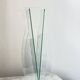 Vintage Sculptural Glass Vase – Geometric Minimalist Design, Italy 1980s