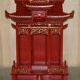 Armoire Chinoise Vintage à Toit Pagode, Très Décorative