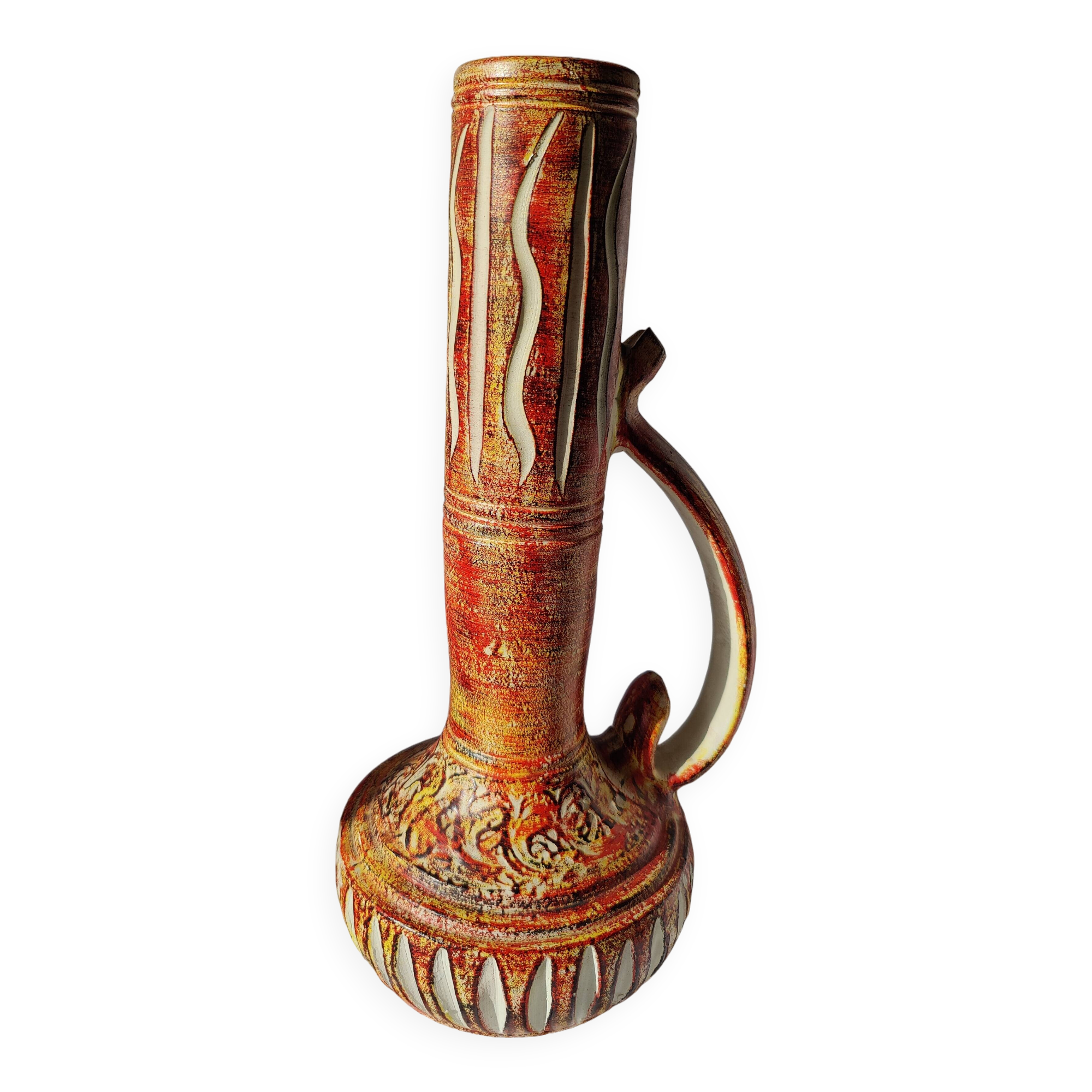 Large Spanish ceramic ewer vase Oniria 60s