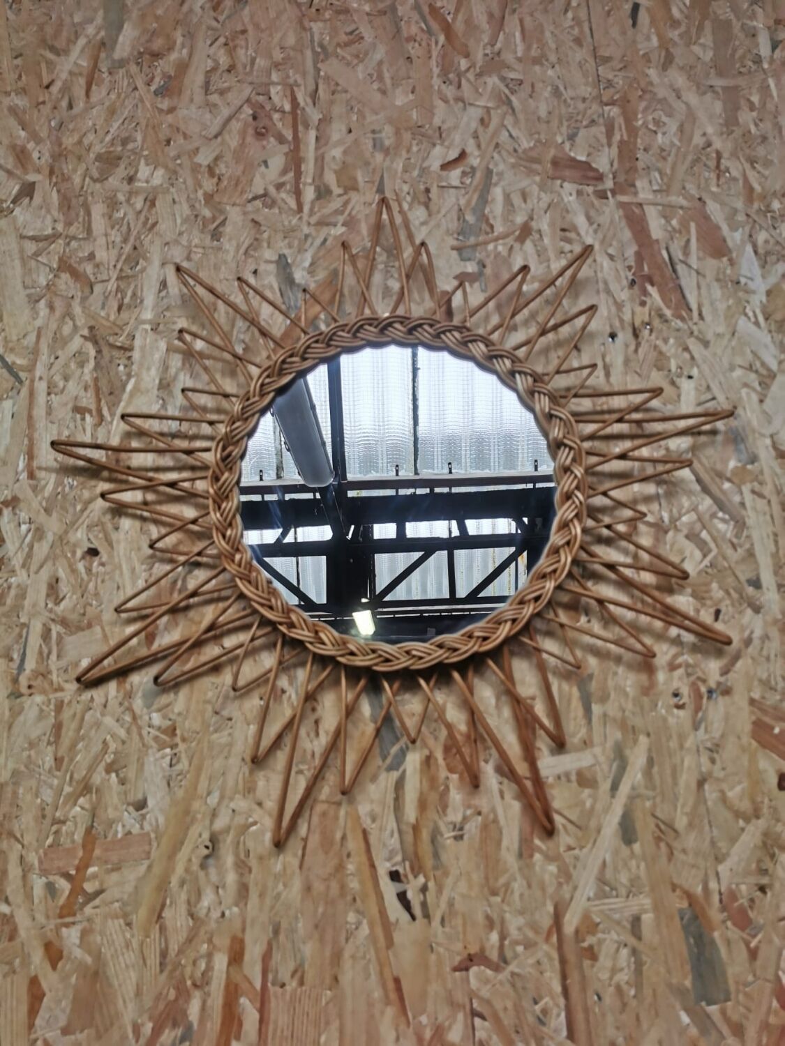 Miroir en osier 53 cm