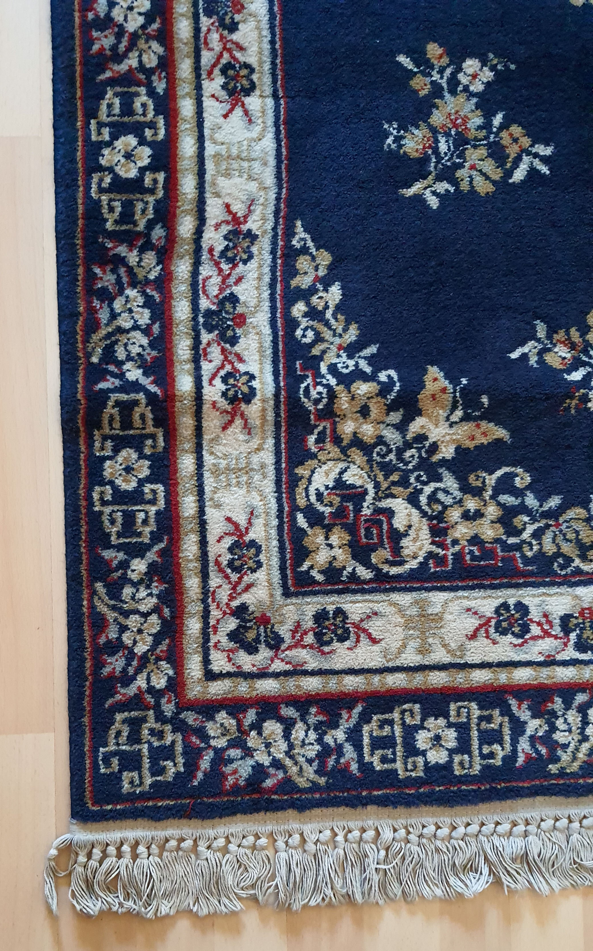 Oriental Persian carpet midnight blue 170x120cm
