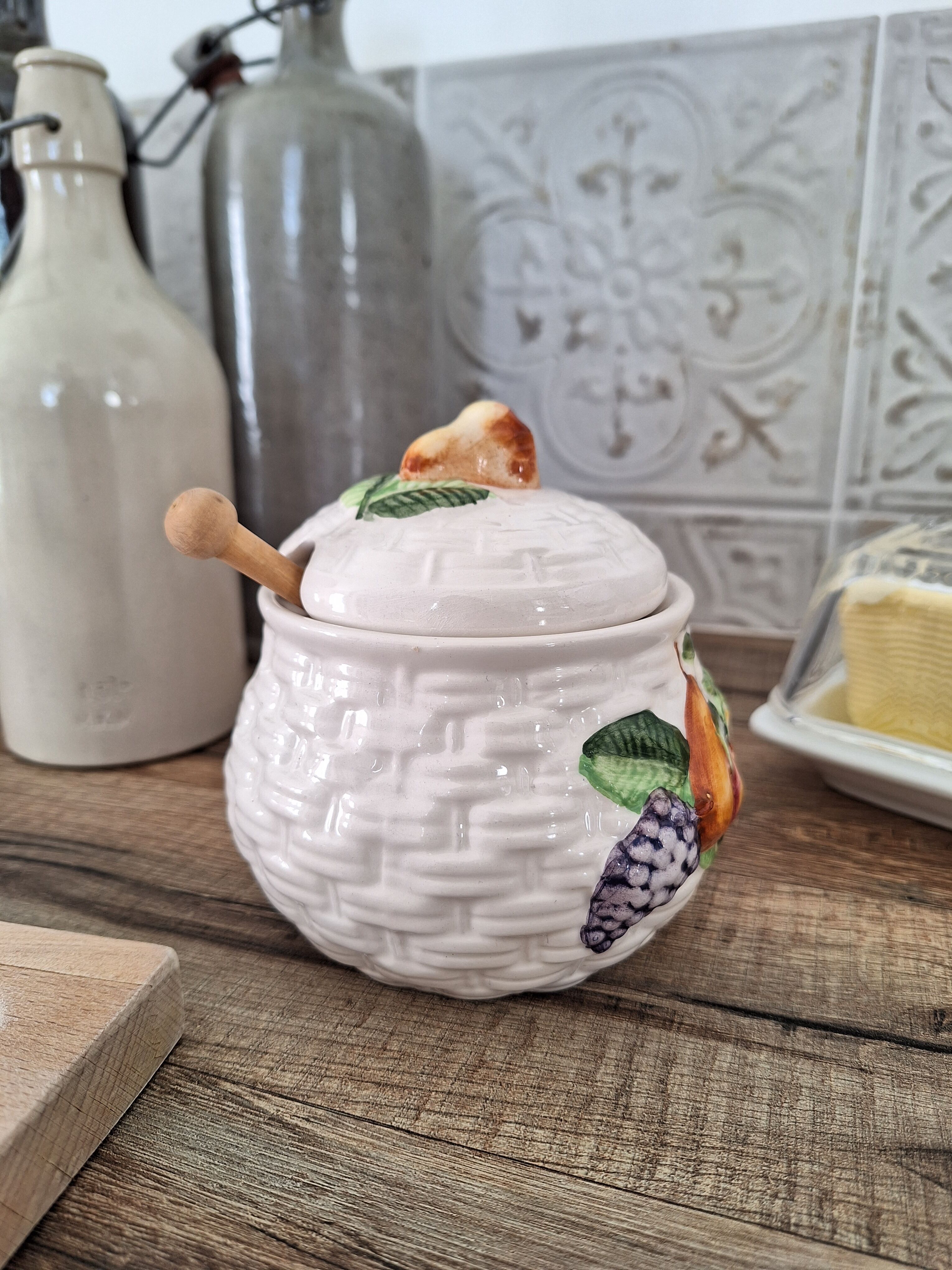 Vintage jam sugar bowl