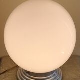 Opaline ball lamp on base