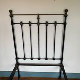Victorian bed wrought iron and brass