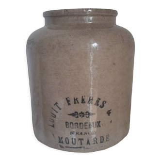 Ancien pot à moutarde en grès